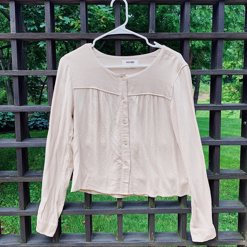 Aritzia TNA Pale Blouse
